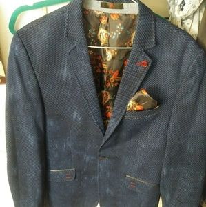 Alsiva Mens Blue Sports Coat